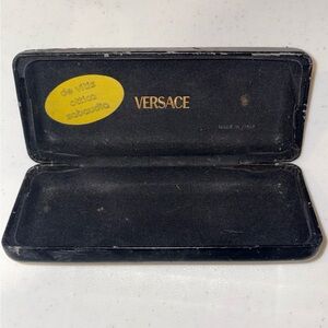 Versace Sunglasses Eye Glasses Case Medusa Face Black Pre-owned